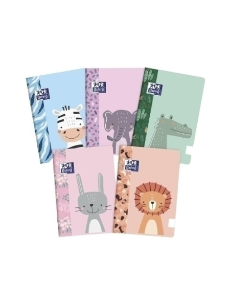 LIBRETA GRAPADA OXFORD OXFANIMALS KIDS A5 32h LISO SUR5