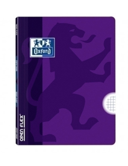LIBRETA GRAPADA OXFORD SCHOOL OPENFLEX A4 48h 90g CUADRIC4x4 LILA
