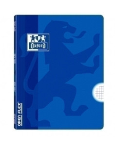 LIBRETA GRAPADA OXFORD SCHOOL OPENFLEX A4 48h CUADRIC4x4 AZUL