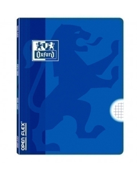 LIBRETA GRAPADA OXFORD SCHOOL OPENFLEX A4 48h CUADRIC4x4 AZUL