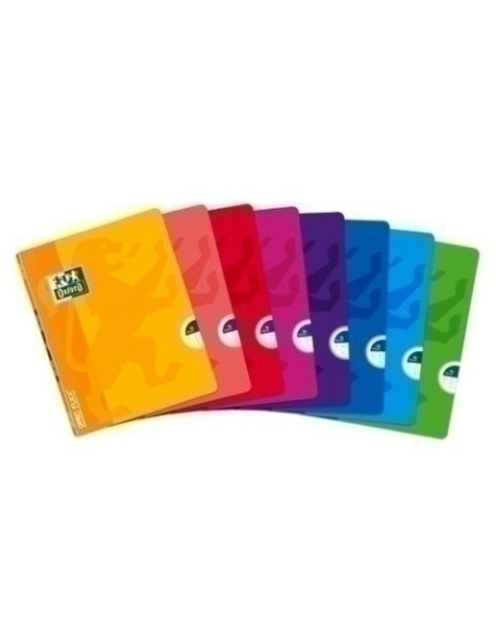 LIBRETA GRAPADA OXFORD SCHOOL OPENFLEX A4 48h CUADRIC5x5 COLSUR8