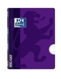 LIBRETA GRAPADA OXFORD SCHOOL OPENFLEX A4 48h PAUTA 35 LILA