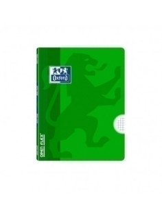 LIBRETA GRAPADA OXFORD SCHOOL OPENFLEX A5 48h 90g CUADRIC4x4 VERDE