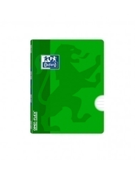 LIBRETA GRAPADA OXFORD SCHOOL OPENFLEX A5 48h HORIZONTAL VERDE