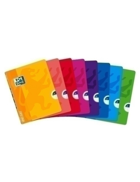 LIBRETA GRAPADA OXFORD SCHOOL OPENFLEX A5 48h SEYES COLSUR8