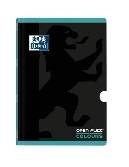 LIBRETA GRAPADA OXFORD SCHOOL OPENFLEX COLOURS A4 48h CON BANDA HORIZONTAL ICE MINT