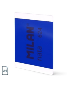 LIBRETA MILAN NATA 624 since 1918 A4 48h LISO 95g AZUL