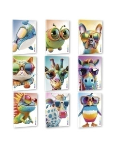 LIBRETA MITAMA COLECCION ANIMAL A4 42h 80g HORIZONTAL SURTIDO