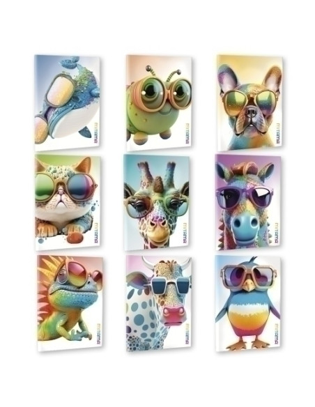 LIBRETA MITAMA COLECCION ANIMAL A4 42h 80g HORIZONTAL SURTIDO