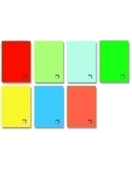 LIBRETA PACSA ESCOLAR GOFRADA A4 48h 70g CUADRIC4x4 NARANJA