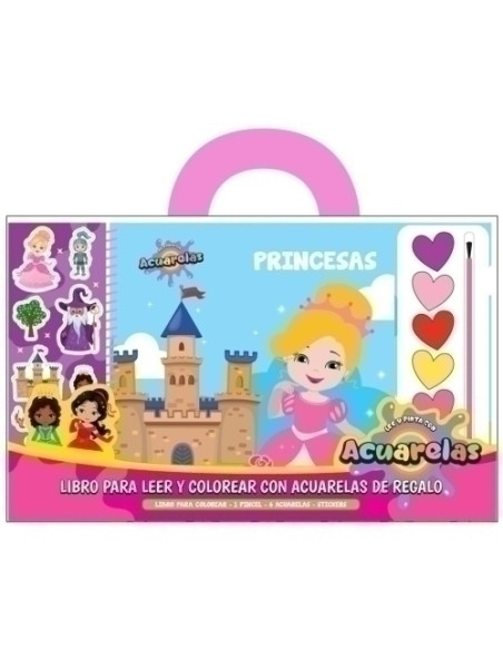 LIBRO DE ACUARELAS PEPITA MANOLITO BOOKS PRINCESAS