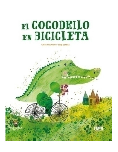LIBRO ILUSTRADO SASSI MANOLITO BOOKS EL COCODRILO EN BICICLETA 32 pag 5 años