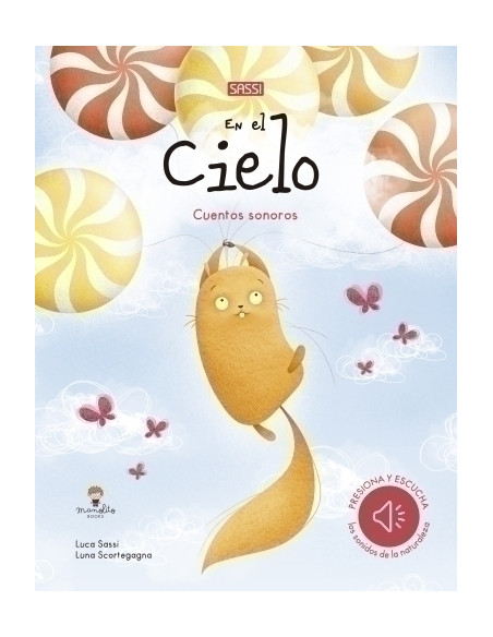 LIBRO MUSICAL SASSI MANOLITO BOOKS EN EL CIELO 18 pag 3 años