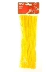 LIMPIA PIPAS VARILLA APLI AMARILLO 30 cm BOLSA de 50