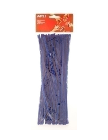 LIMPIA PIPAS VARILLA APLI AZUL 30 cm BOLSA de 50