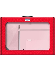 MALETIN REGALO DOHE SERENITY MOCHILA  CARPEBLOC  PORTATODO TRIPLE ROSA