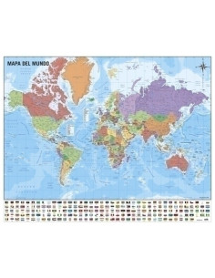 MAPA ERIK MURAL 40x50 cm  MUNDO