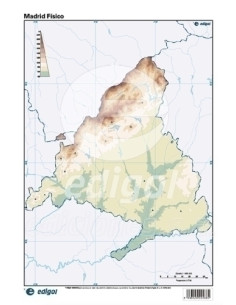 MAPA MUDO EDIGOL COLOR FISICO COMUNIDAD DE MADRID