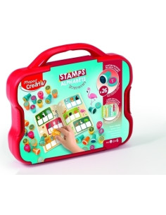 MAPED CREATIVE MALETIN DE 26 SELLOS LETRAS