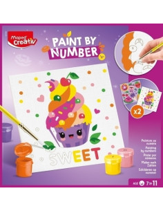 MAPED CREATIVE PINTA POR NUMERO KAWAI FOOD SWEET