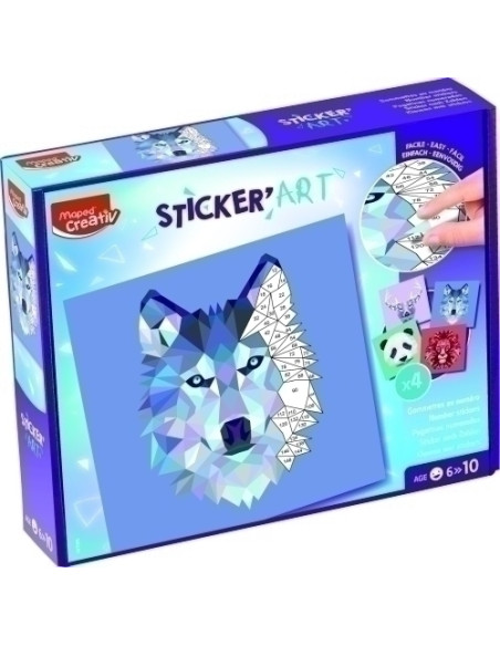 MAPED CREATIVE SET STICKER ART BY NUMBERS