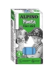 MAQUILLAJE ALPINO FIESTA FACE STICK BARRA de 5 gr AZUL CIAN