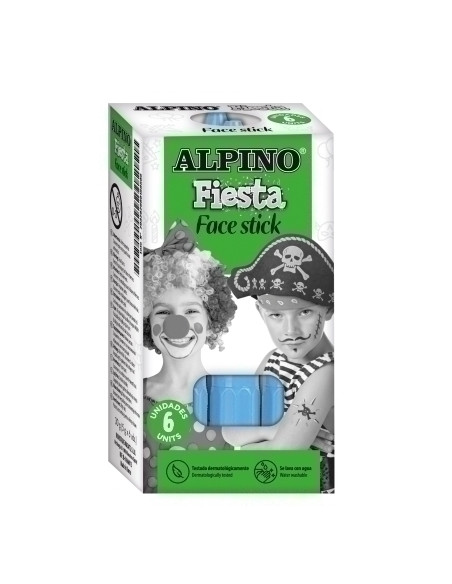 MAQUILLAJE ALPINO FIESTA FACE STICK BARRA de 5 gr AZUL CIAN