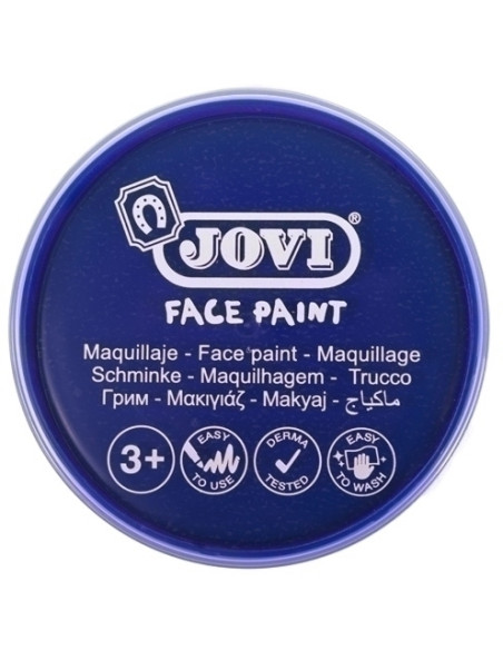 MAQUILLAJE JOVI CREMA FACE PAINT BOTE de 20 ml CAJA de 5 AZUL OSCURO