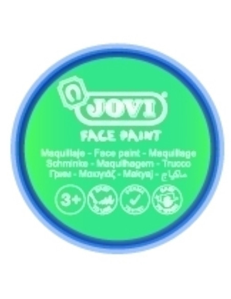 MAQUILLAJE JOVI CREMA FACE PAINT BOTE de 8 ml CAJA de 6 AZUL TURQUESA