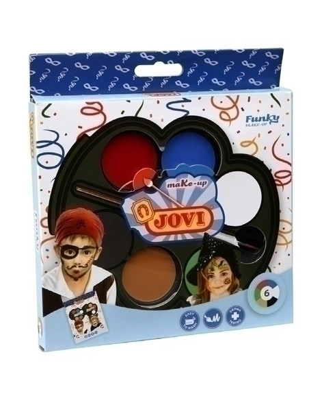 MAQUILLAJE JOVI FUNKY de 3 g PALETA de 6 COLORES