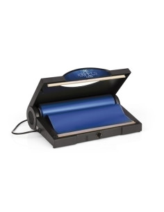 MAQUINA EMPAQUETADORA DE REGALOS COLIBRI PERFECTA Regalo sin cargo bobina 30 cm x 30 m simple estampado azul ref RP1MEB03