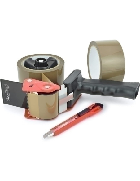 MAQUINA PRECINTAR RAPESCO 960 incluye 2 rollos marroncuter