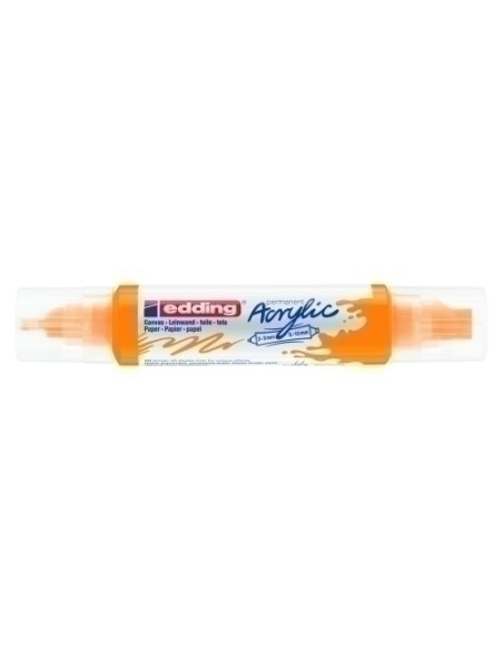 MARCADOR ACRYLIC EDDING 5400 3D DOBLE PUNTA 2-35-10 mm AMARILLO SOL