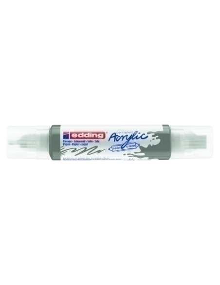 MARCADOR ACRYLIC EDDING 5400 3D DOBLE PUNTA 2-35-10 mm ANTRACITA