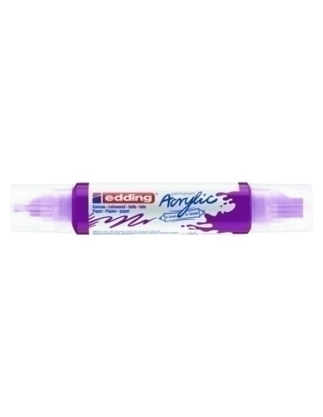 MARCADOR ACRYLIC EDDING 5400 3D DOBLE PUNTA 2-35-10 mm ARANDANO