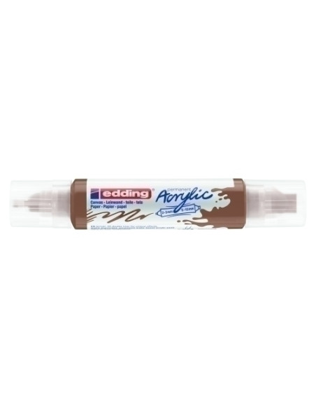 MARCADOR ACRYLIC EDDING 5400 3D DOBLE PUNTA 2-35-10 mm AVELLANA