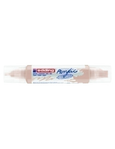 MARCADOR ACRYLIC EDDING 5400 3D DOBLE PUNTA 2-35-10 mm BEIGE CALIDO