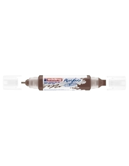 MARCADOR ACRYLIC EDDING 5400 3D DOBLE PUNTA 2-35-10 mm CHOCOLATE
