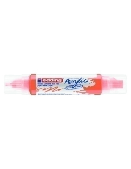 MARCADOR ACRYLIC EDDING 5400 3D DOBLE PUNTA 2-35-10 mm NARANJA NEON
