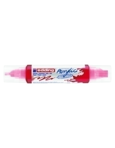 MARCADOR ACRYLIC EDDING 5400 3D DOBLE PUNTA 2-35-10 mm ROJO TRAFICO