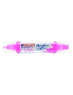 MARCADOR ACRYLIC EDDING 5400 3D DOBLE PUNTA 2-35-10 mm ROSA NEON