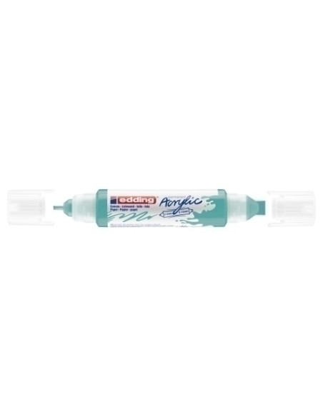 MARCADOR ACRYLIC EDDING 5400 3D DOBLE PUNTA 2-35-10 mm TURQUESA