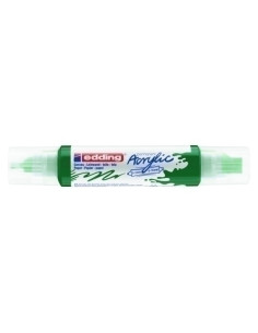 MARCADOR ACRYLIC EDDING 5400 3D DOBLE PUNTA 2-35-10 mm VERDE MUSGO