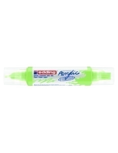 MARCADOR ACRYLIC EDDING 5400 3D DOBLE PUNTA 2-35-10 mm VERDE PASTEL