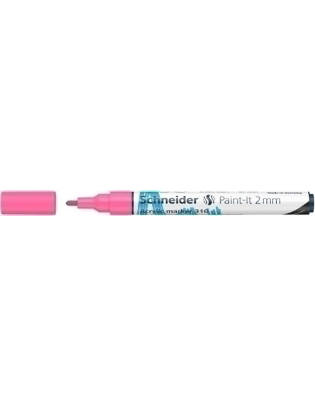 MARCADOR ACRYLIC SCHNEIDER PAINT-IT 310 CONICO 2 mm FUCSIA