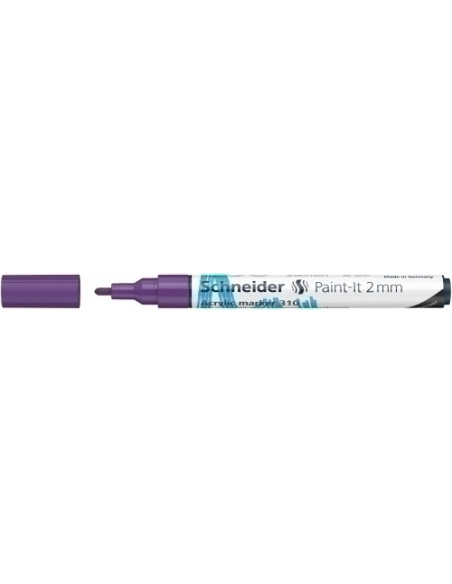 MARCADOR ACRYLIC SCHNEIDER PAINT-IT 310 CONICO 2 mm VIOLETA