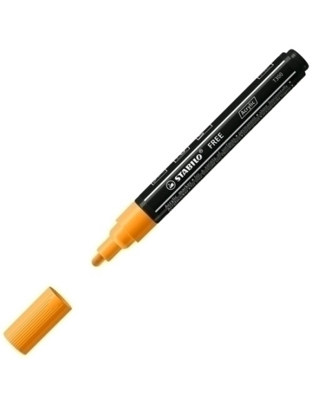 MARCADOR ACRYLIC STABILO FREE T300 ARTY LINE 2-3 mm NARANJA 754