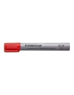 MARCADOR FLIPCHART STAEDTLER 356 LUMOCOLOR CONICO ROJO
