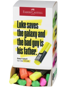 FABER CASTELL MARCADOR TEXTLINER SURTIDO NEÓN EXPOSITOR CARTÓN 60 UD