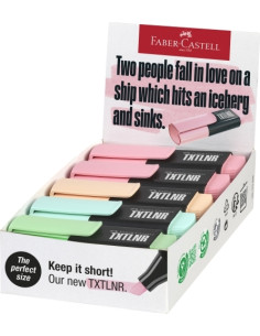MARCADOR FLUOR FABER-CASTELL TEXTLINER 1542 PASTEL SURTIDO A de 10